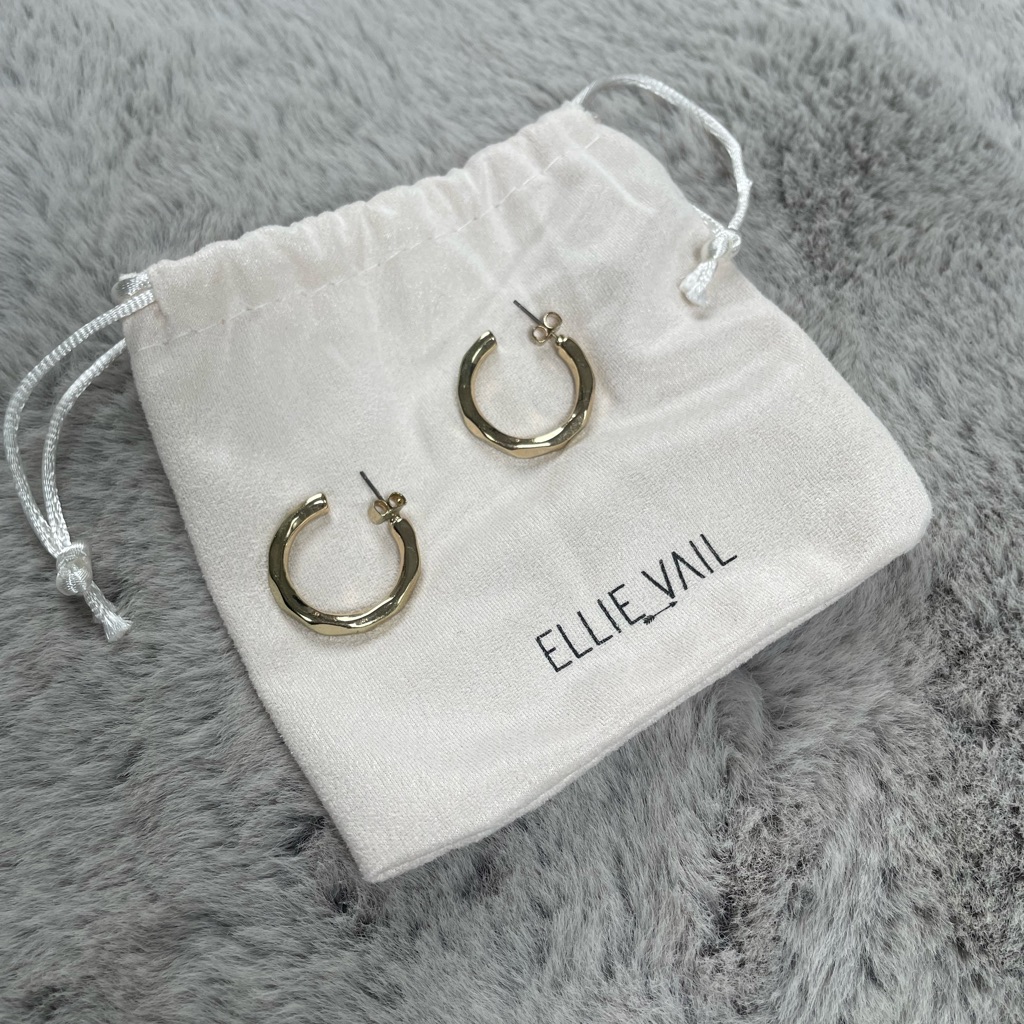 Ellie Vail Gold Hoop Earrings 20$